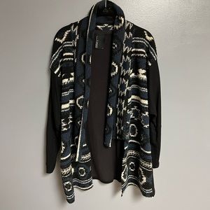 Anthropologie Dolan long sleeved t-shirt sweater blue black large cardigan